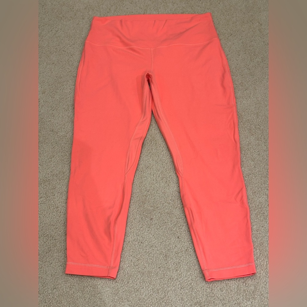 Lululemon Coral Pink leggings 14